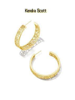 Kelly Hoop Earrings in Gold